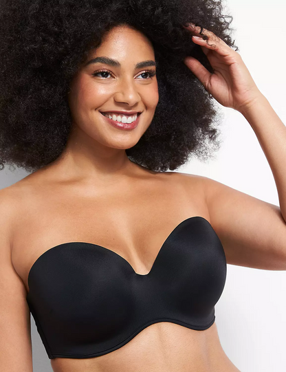 PLUS SIZE Promotion-Sujetador bandeau con tiras extraíbles